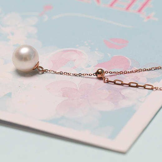美裕 【相遇】金18k海水珍珠吊珠链8.5-9mm 新106331  原103817 商品图3