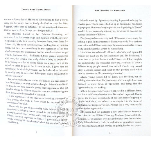 现货 思考致富 英文原版 Think And Grow Rich 拿破仑·希尔 Napoleon Hill 成功学 人格心理学 商品图3