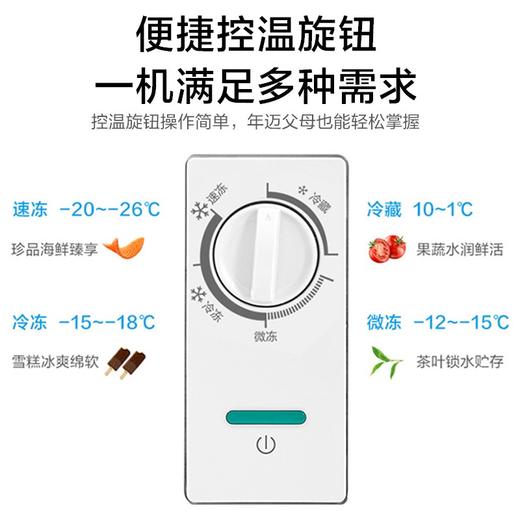 美的（Midea）冰柜家用商用冷柜冷藏冷冻保鲜柜小型冰柜节能省电冰箱卧式冰柜 商品图7