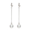 美裕 【花颜】银925淡水珍珠耳钉 9-10mm白 104970 商品缩略图0