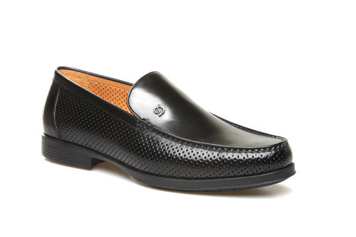 豪麟名鞋奥莱都彭男鞋牛皮革商务鞋E31131032黑色  原价4260元 商品图0