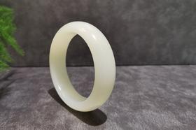 【御珠宫坊·传承系列】羊脂白玉手镯57.8mm