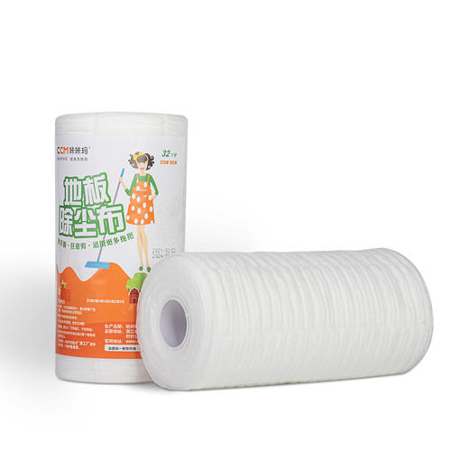 【咔咔玛】静电除尘纸一次性拖把布32张/卷 吸头发吸灰尘吸宠物毛发 商品图6
