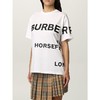 BURBERRY 博柏利 Horseferry 印花棉质宽松 T 恤衫 女士圆领短袖T恤 白色 8048748 A1464 商品缩略图3