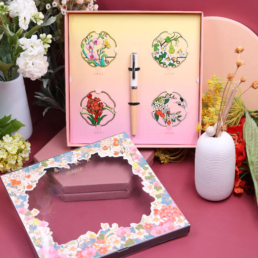 春华秋实钢笔书签礼盒 商品图2