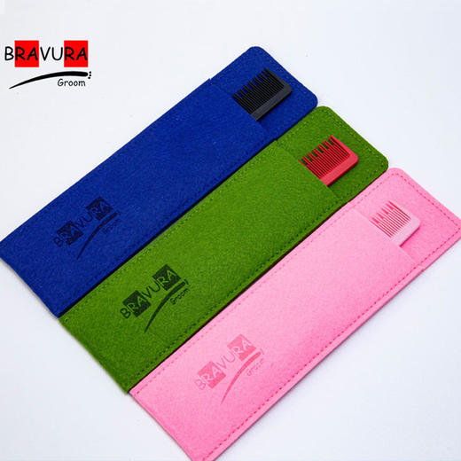 宠物上胶叉梳【#21】 宠物美容防静电碳纤维双头梳 意大利BRAVURAGROOM 商品图3