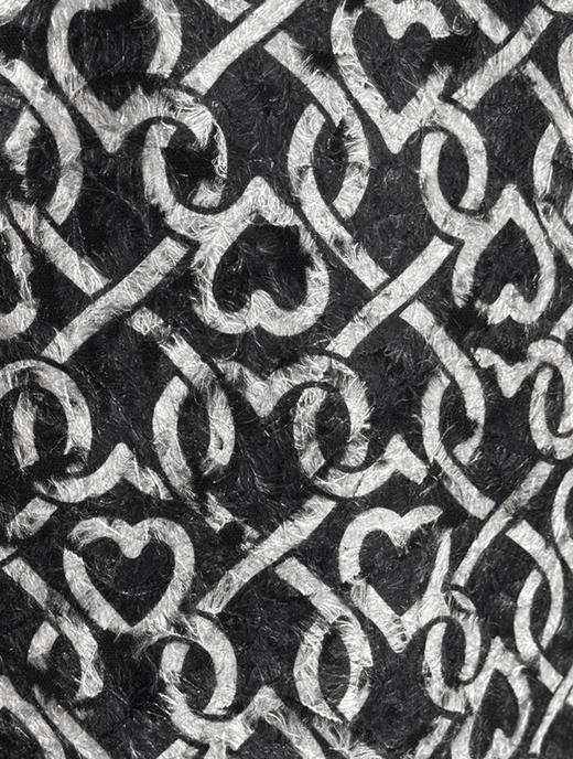 TYNVIE 后褶皱左右松紧腰半身裙-心形印花 商品图6