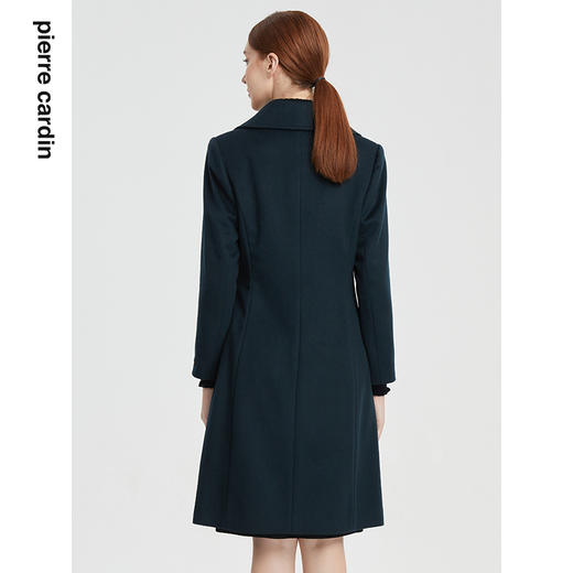 皮尔卡丹女装大衣高级感羊绒中长款商务通勤毛呢外套P1414C1978G2 商品图2