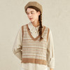 famecoco范可儿小香风女士马甲春日系叠穿针织背心F221CA010 商品缩略图0
