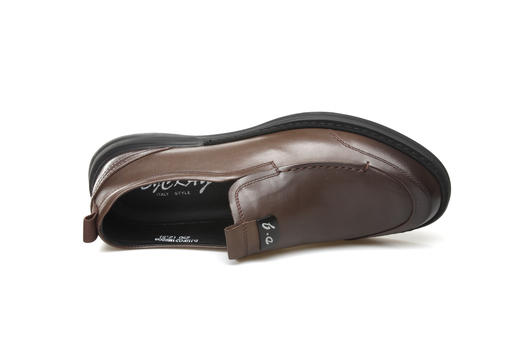 豪麟名鞋奥莱迪嘉男装牛皮革商务皮鞋DJHFO21MS208咖啡色  原价1660元 商品图2