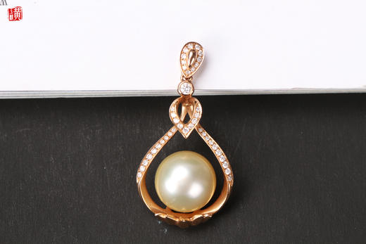 [ 月露 ]  南洋金珍珠吊坠 商品图2