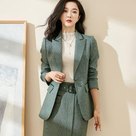 剩S 米思阳2025春季新款时尚通勤OL西装暗格修身显瘦一粒扣外套0205