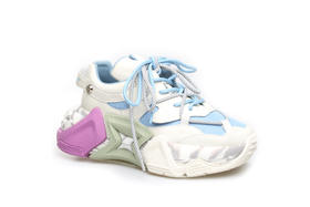 豪麟名鞋奥莱迪嘉女装牛皮革时尚老爹鞋DJGCA21WX015蓝色  原价2460元