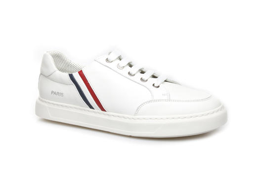 豪麟名鞋奥莱都彭男鞋牛皮革休闲鞋E31112293白色  原价3660元 商品图0