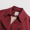 麦克斯菲瑞双排扣腰带修身酒红色风衣 mh1f160 商品缩略图1