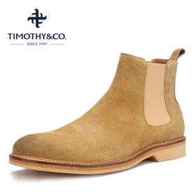 【正品】迪迈奇切尔西男靴马丁靴潮鞋百搭短靴真皮冬季高帮套脚皮鞋英伦风