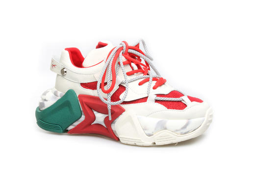 豪麟名鞋奥莱迪嘉女装牛皮革时尚老爹鞋DJGCA21WX015红色  原价2460元 商品图0