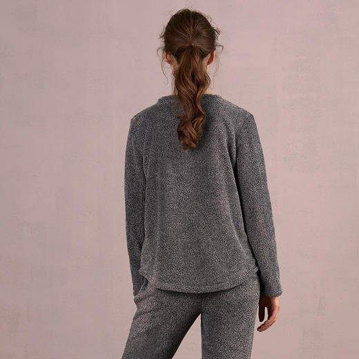 HSIA遐 珊瑚绒家居服套装女刺绣可外穿可爱加厚秋冬法兰绒睡衣女 商品图1