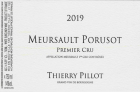 2019 Thierry & Paul Pillot, Meursault 1er Cru Poruzot【闪送】（65折）