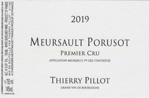 2019 Thierry & Paul Pillot, Meursault 1er Cru Poruzot【闪送】（65折） 商品图0