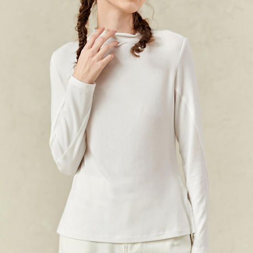 famecoco范可儿半高领打底衫女ins超火内搭上衣F221BB009 商品图1