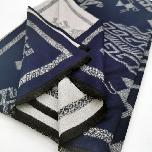 深山集市 黎锦蛙纹围巾190cm*62cm 商品图5