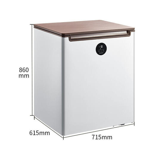 美的(Midea)150升迷你家用小冷柜冷藏冷冻变温柜一级能效净味冰柜BD/BC150KEV 商品图2