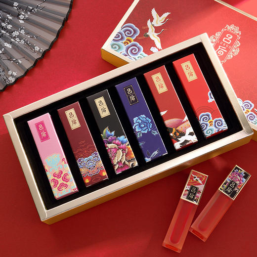 吕后6支装丝绒迷雾哑光唇釉套盒哑光雾面不拔干唇釉彩妆厂家直销 商品图0