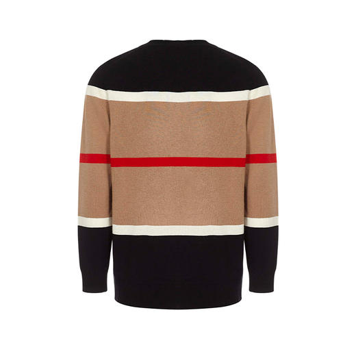 BURBERRY 博柏利 条纹设计羊绒混纺开衫 女士针织开衫 混色 8048424 A1420 商品图1