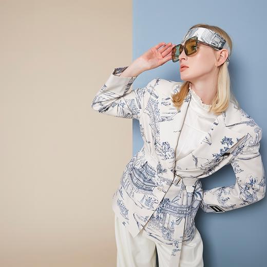 雍正十二月行乐图廓形西装外套 商品图5