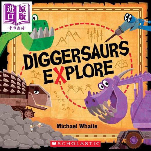 【中商原版】Diggersaurs 忙碌的恐龙工程车系列3册套装 图画多彩活泼 儿童趣味想象故事绘本 英文原版 进口图书 3-7岁 商品图2