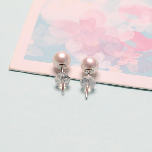 美裕 【至简】金18k海水珍珠耳钉 一根针102698 102701 97457 商品图3
