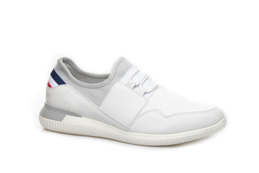 豪麟名鞋奥莱都彭男鞋织物+牛皮革休闲鞋E31111317白色  原价3660元 商品图0