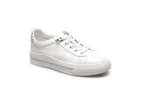 豪麟名鞋奥莱迪嘉女装牛皮革潮搭小白鞋DJXXO21WX207白色  原价1460元