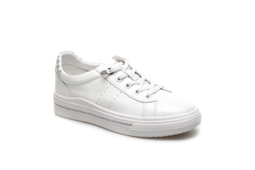 豪麟名鞋奥莱迪嘉女装牛皮革潮搭小白鞋DJXXO21WX207白色  原价1460元 商品图0