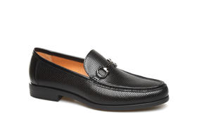 豪麟名鞋奥莱都彭男鞋袋鼠皮革商务鞋E31140318黑色  原价5260元