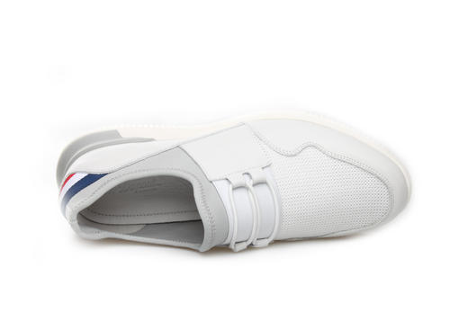 豪麟名鞋奥莱都彭男鞋织物+牛皮革休闲鞋E31111317白色  原价3660元 商品图2