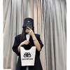 BALENCIAGA 巴黎世家 女士标志印花水桶型托特包 白色 619979 KMZG3 9260 商品缩略图3