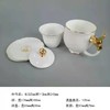 戴德生活馆博玉骨质瓷金牛茶杯套装茶漏杯盖碗茶碗手工泡茶器家用功夫手工茶漏杯 商品缩略图2