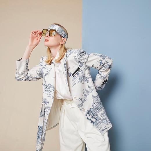 雍正十二月行乐图廓形西装外套 商品图4