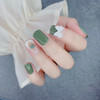 电商现货供应绿色小清新蝴蝶结可拆卸穿戴美甲无痕软甲假指甲贴片 商品缩略图3