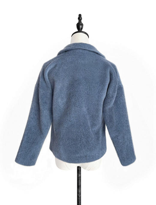 TYNVIE 落肩西装领短外套-雾霾蓝 商品图2