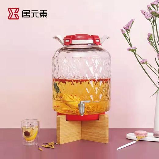 居元素帕特玻璃密封罐大容量果醋罐泡菜腌制罐坛子家用30斤发酵桶 商品图0