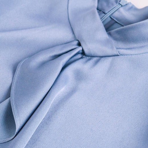 麦克斯菲瑞气质优雅质感蓝色衬衫	mh1c119 商品图2