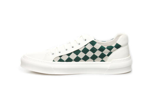 豪麟名鞋奥莱迪嘉男装牛皮革/织物动感休闲鞋DJCDO21MX203绿色  原价1660元 商品图1