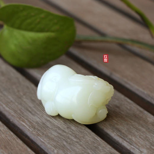 和田玉（白玉）籽料挂件--貔貅62.11g 商品图5