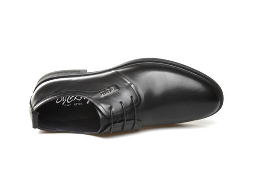 豪麟名鞋奥莱迪嘉男装牛皮革正装皮鞋DJHFO21MP201黑色  原价1660元 商品图3