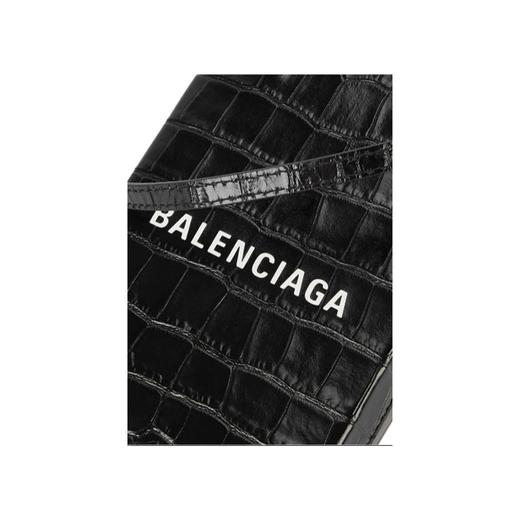 BALENCIAGA 巴黎世家 女士小牛皮鳄鱼压纹提挎包 墨绿色 593826 1LR3N 3011 商品图2