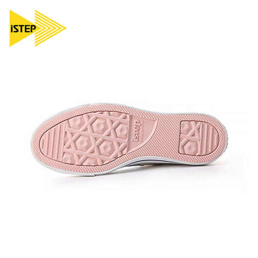 【正品】iSTEP涂鸦帆布鞋女秋季新款高帮隐形内增高原创手绘时尚休闲鞋女 商品图2