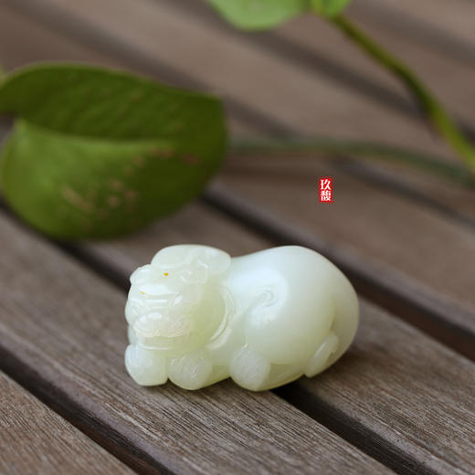 和田玉（白玉）籽料挂件--貔貅62.11g 商品图1